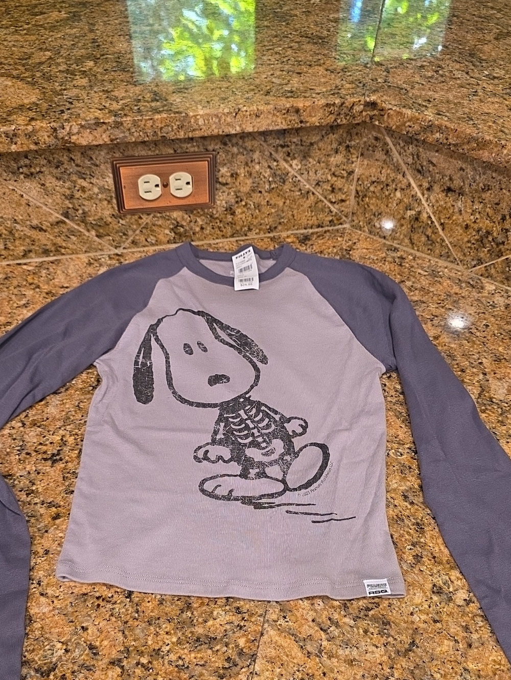 NWT Tillys Snoopy Skeleton Tee - SZ M